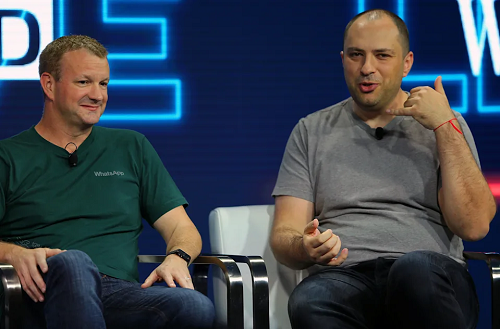 Jan Koum et Brian Acton cofondateur de Whatsapp