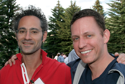 Alex Karp et Peter Thiel, cofondateur de Palantir